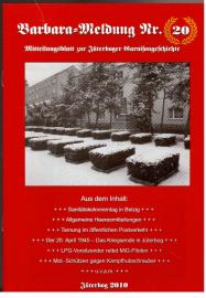 Barbara-Meldung Nr. 20. Mitteilungsblatt zur Jüterboger Garnisongeschichte.