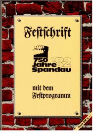 Festschrift 750 Jahre Spandau mit dem Festprogramm
