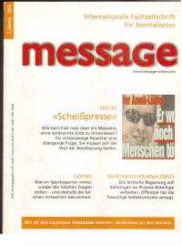 message. Internationale Fachzeitschrift für Journalismus. 3. Quartal 2002.