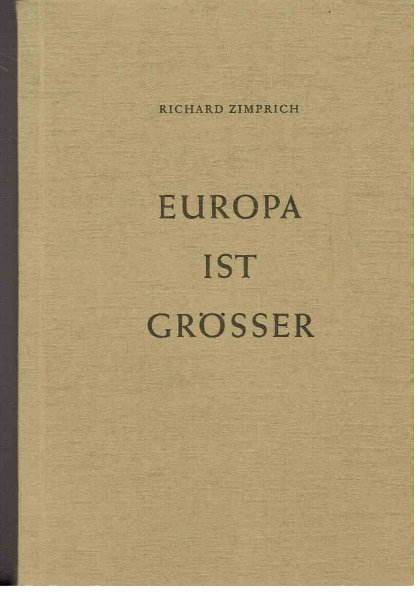 Europa ist grösser : Vermischte Aufsätze