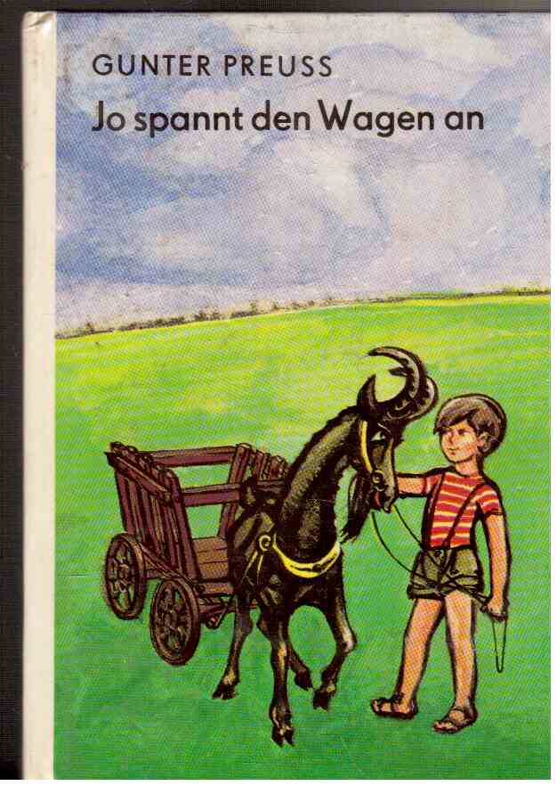 Jo spannt den Wagen an
