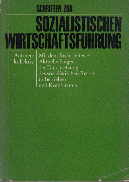 Schriften zur sozialistischen Wirtschaftsführung