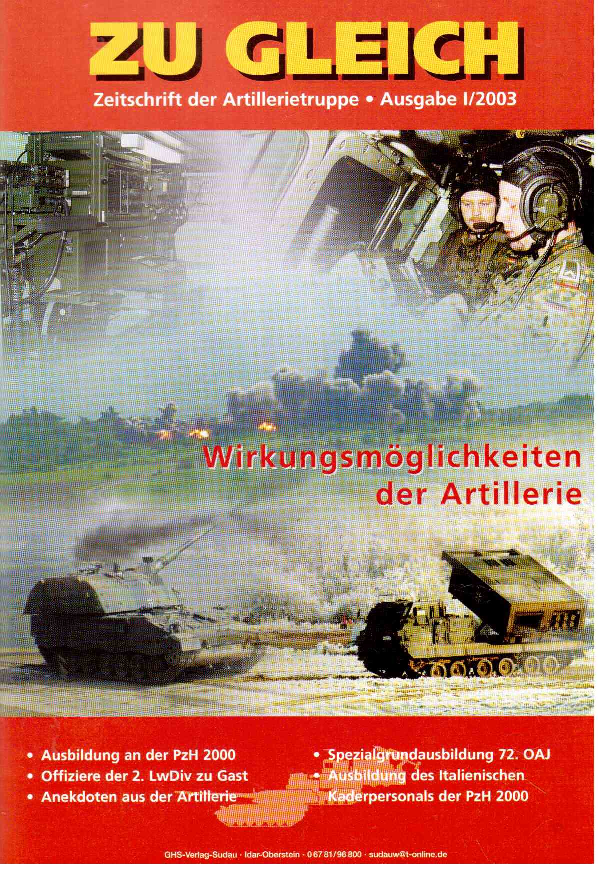 ZU GLEICH Zeitschrift der Artillerietruppe. 1(2003)