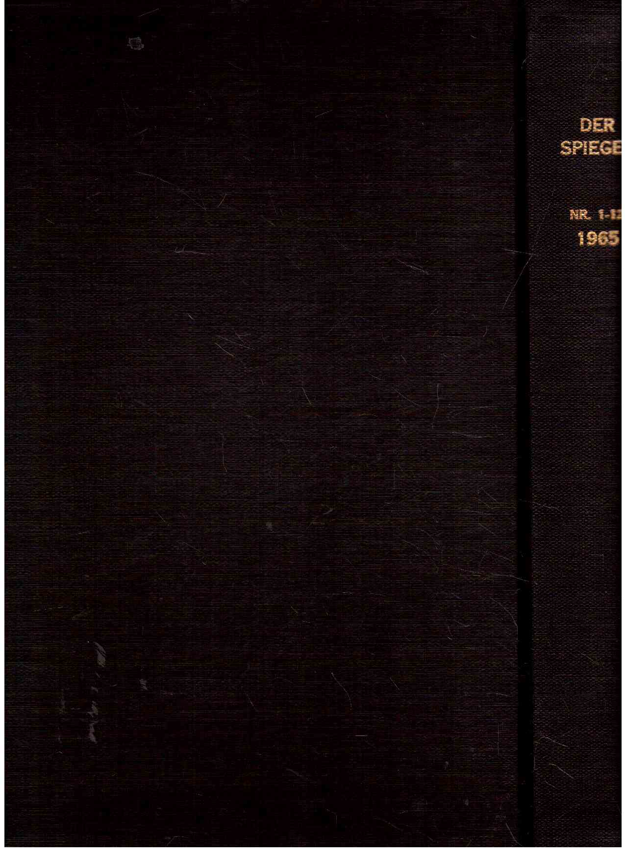 Der Spiegel. 19. Jahrgang, 1965. Jan.-März, Heft 1-12.