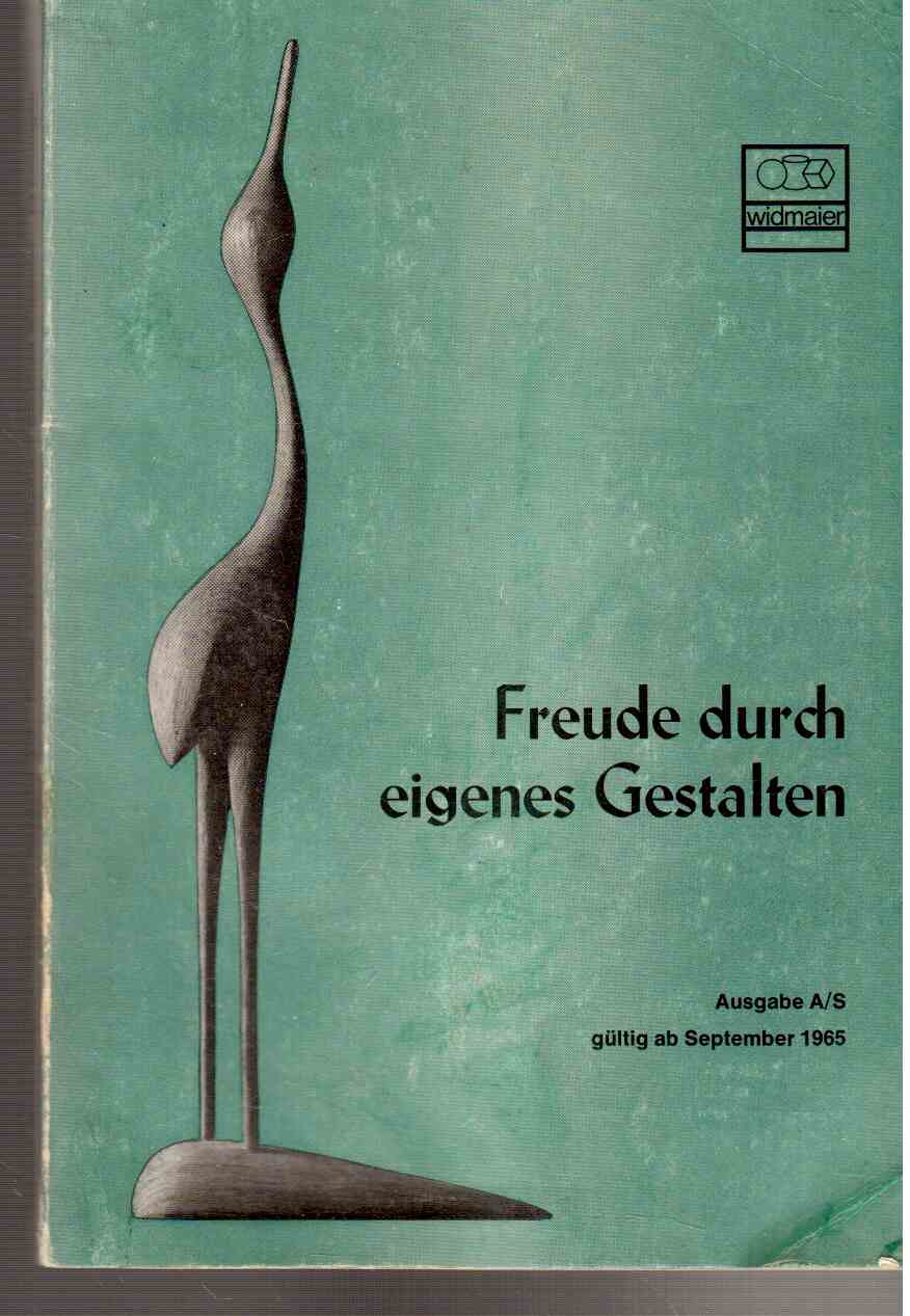 Freude durch eigenes Gestalten Katalog 1965 Werkstoffe und Arbeitsmittel für pädagogische und heilpädagogische Zwecke
