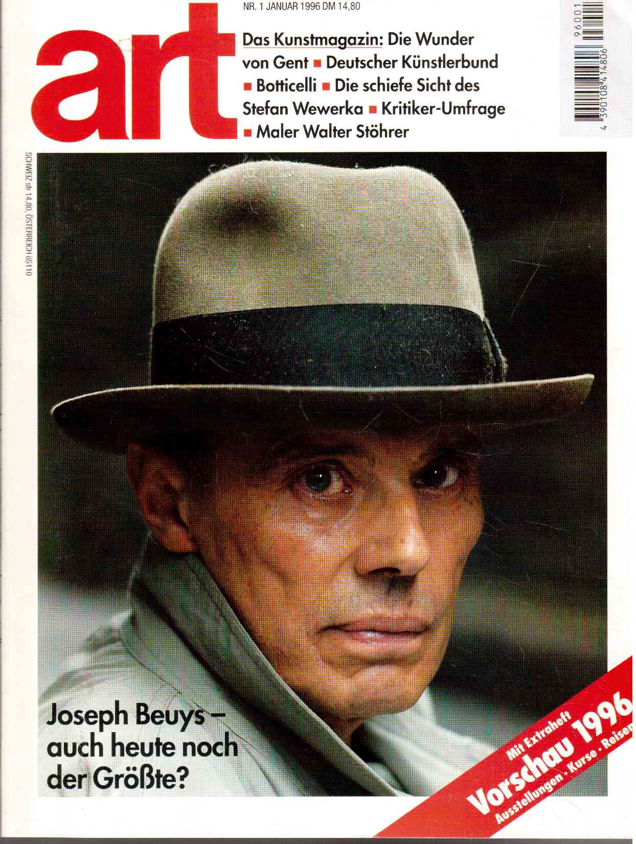 Art - Das Kunstmagazin 1996 (12 Hefte komplett)