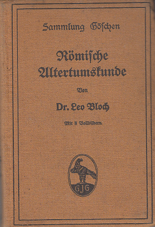 Römische Altertumskunde.