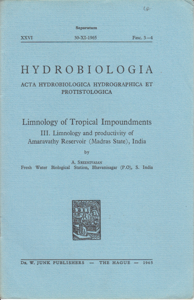 Limnology of Tropical Impoundments. III. Limnology and productivity of Amaravathy Reservoir (Madras State)