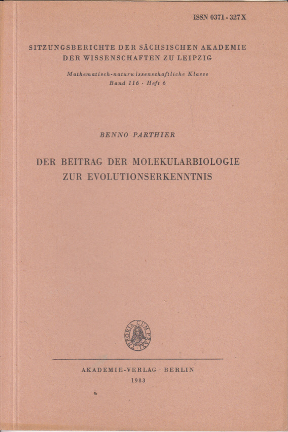 Der Beitrag der Molekularbiologie zur Evolutionserkenntnis