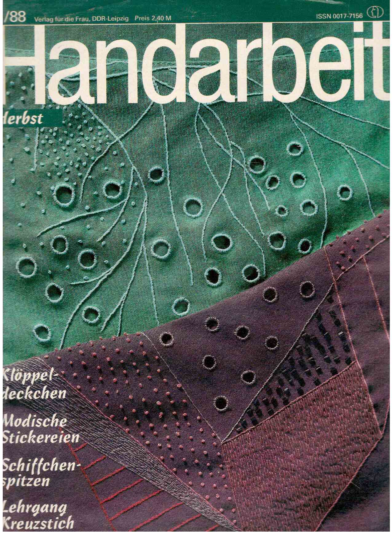 Handarbeit Heft 3(1988) Herbst