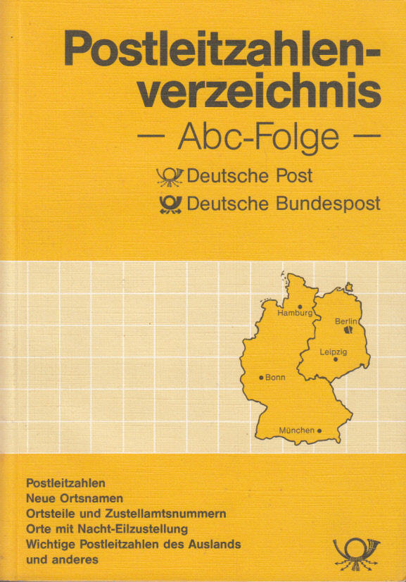 Postleitzahlenverzeichnis : ABC-Folge