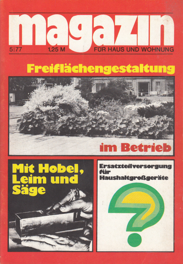 Freiflächengestaltung im Betrieb Mit Hobel,Leim und Säge Ersatzteilversorgung für Haushaltsgroßgeräte