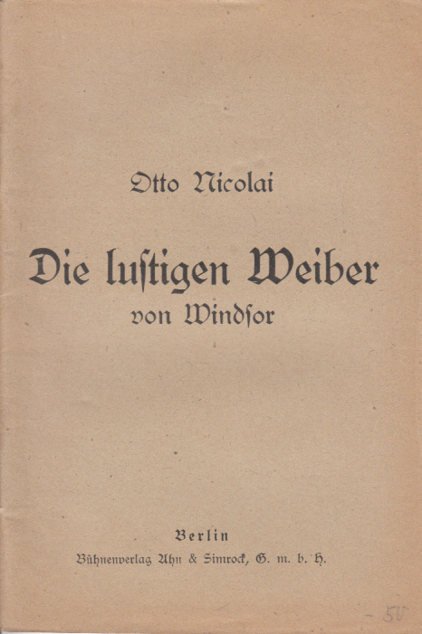 Die lustigen Weiber von Windsor