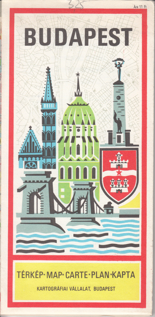 BUDAPEST - Terkep Map Carte Plan Kapta