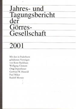 Jahres- und Tagungsbericht der Görres-Gesellschaft 2001