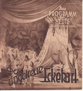 Das Prgramm von Heute : Der ungegreue Eckehart