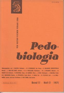 Pedobiologia. Bd. 11, Heft 2, 1971