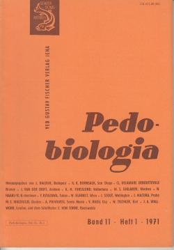 Pedobiologia. Bd. 11, Heft 1, 1971