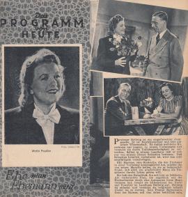 Das Programm von Heute Nr. 1786 : Ehe man Ehemann wird