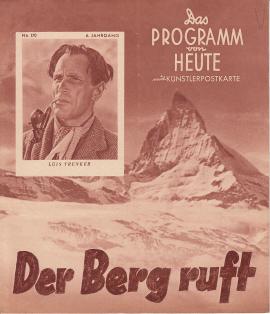 Das Programm von Heute Nr. 170: Der Berg ruft Das Programm von Heute Nr. 170: Der Berg ruft