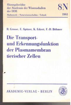 Die Transport und Erkennungsfunktion der Plasmamembran tierischer Zellen. Die Transport und Erkennungsfunktion der Plasmamembran tierischer Zellen.