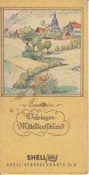 Shell Straßenkarte Nr. 11 - Thüringen - Mitteldeutschland