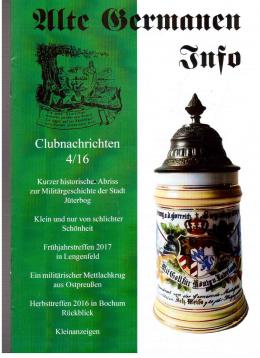 Alte Germanen Info. Clubnarichten 4/16