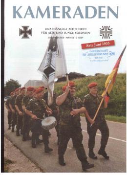 Kameraden. Unabhängige Zeitschrift deutscher Soldaten. September 2008, Heft 653