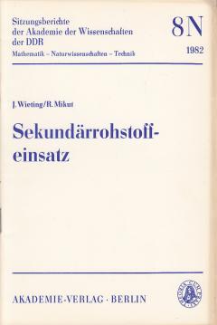 Sekundärrohstoffeinsatz. Sekundärrohstoffeinsatz.