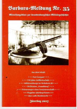 Barbara-Meldung Nr. 35 : Mitteilungsblatt zur brandenburgischen Militärgeschichte.