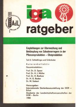 Empfehlungen zur Überwachung und Bekämpfung von Schadenerregern in der Pflanzenproduktion - Obstproduktion