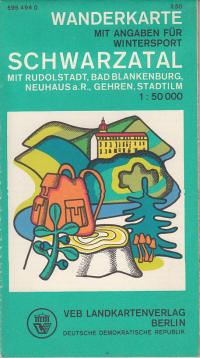 Wanderkarte Schwarzatal Rudolstadt Blankenburg Neuhaus