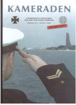 Kameraden : Unabhängige Zeitschrift für alte und junge Soldaten. Sepember 2011, Heft 683