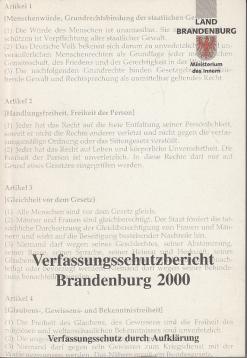 Verfassungsschutzbericht Brandenburg 2000