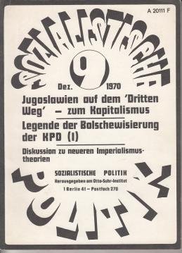 Sozialistische Politik. 2. Jahrgang, Nr. 9 Dez. 1970