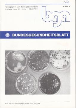 Bundesgesundheitsblatt. 33. Jahrgang (1990) Bundesgesundheitsblatt. 33. Jahrgang (1990)