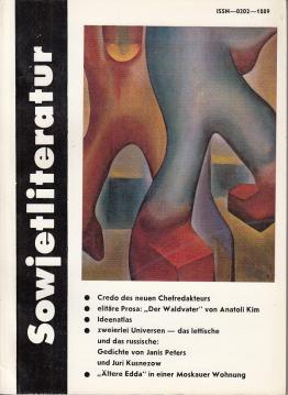 Sowjetliteratur (SL) Heft 7 1989 Monatsschrift des Schriftstellerverbandes der UdSSR