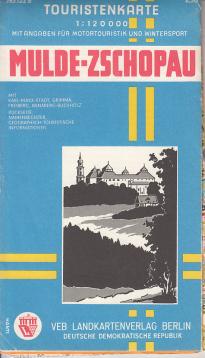 Touristenkarte: Mulde-Zschopau
