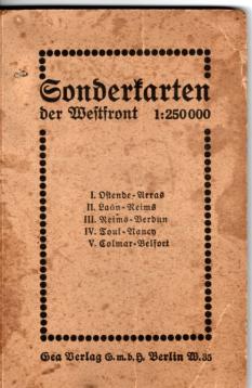 Sonderkarten der Westfront 1 : 250000