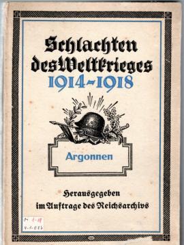 Schlachten des Weltkrieges 1914-1918, Argonnen