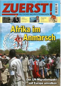 Zuerst! Deutsches Nachrichtenmagazin. 9. Jhg., November 2018