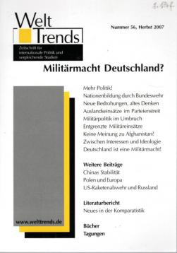 Militärmacht Deutschland? (WeltTrends) Militärmacht Deutschland? (WeltTrends)