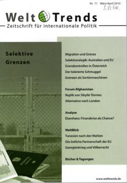 Selektive Grenzen (WeltTrends / Zeitschrift für internationale Politik)