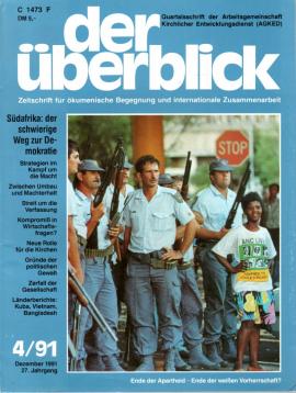 der überblick : Zeitschrift für ökomenische Begegnung und interntationale Zusammenarbeit 4/91