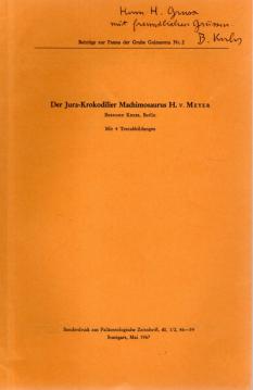 Der Jura-Krokodilier Machimosaurus H. V. Meyer