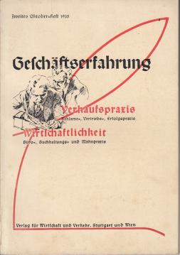 Verkaufspraxis. Jahrgang 11, Heft 1. Zweites Oktoberheft 1935