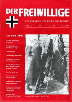 Der Freiwillige. Für Einigkeit und Recht und Freiheit 42. Jahrgang 1996