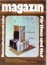 Magazin Für Haus und Wohnung Heft 09/76 Rostschutzanstriche für Haus und Hof 