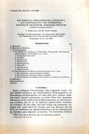 Die Wirkung verschiedener Antibiotica auf Entwicklung und Symbionten künstlich ernährter Bohnenblattläuse