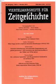 Vierteljahreshefte für Zeitgeschichte. 60. Jahrgang 2012. - 4. Heft / Oktober 